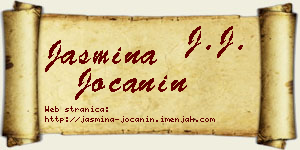 Jasmina Jočanin vizit kartica